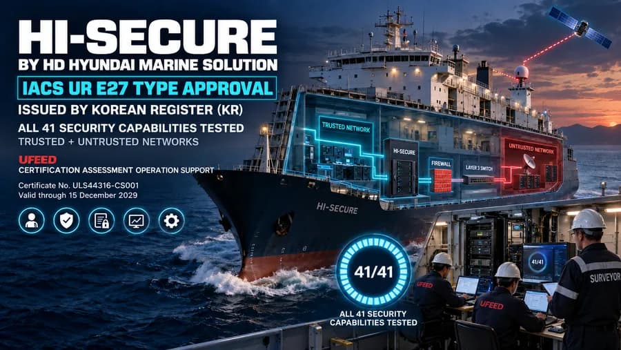 Hi-Secure, IACS UR E27 형식승인(Type Approval) 획득